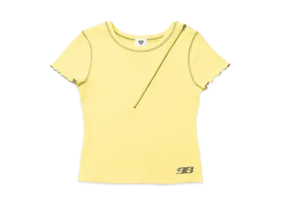 HTH Mellow zip Tee "YELLOW"