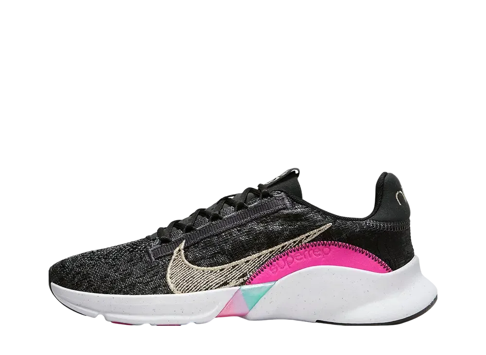 ナイキ ウィメンズ スーパーレップ ゴー3 ネクストネイチャー PRM "ブラック/アンスラサイト/ファイヤーベリー/メタリックゴールド"