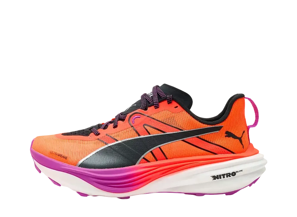 プーマ ウィメンズ ディヴィエイト ニトロ エリート "グローイングレッド/プーマブラック/ピュアマゼンタ"
