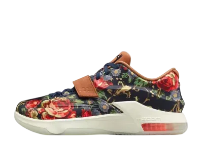 Nike KD 7 EXT Floral QS "Midnight Navy/Black/Hazelnut"