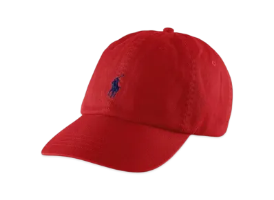 Polo Ralph Lauren Cotton Chino Baseball Cap "Red"