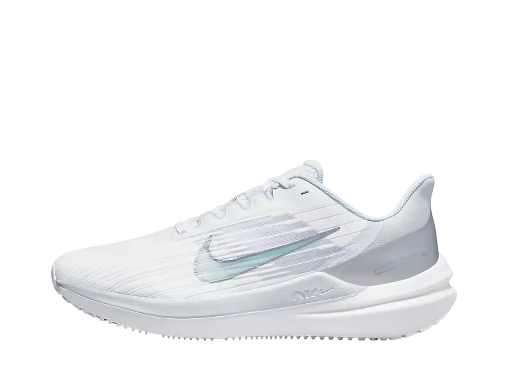 ナイキ ウィメンズ ウィンフロー9 "ホワイト/ピュアプラチナム/パーティクルグレー/メタリックシルバー"