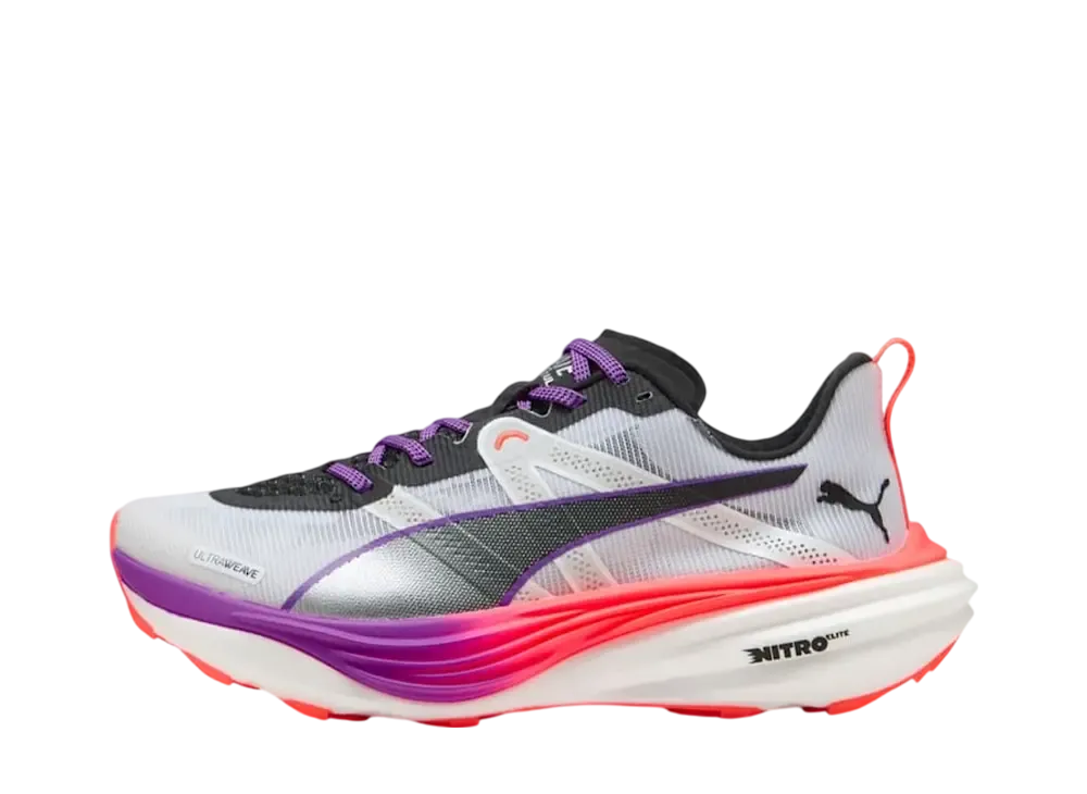 プーマ ウィメンズ ディヴィエイト ニトロ エリート "プーマホワイト/グローイングレッド/ピュアマゼンタ"