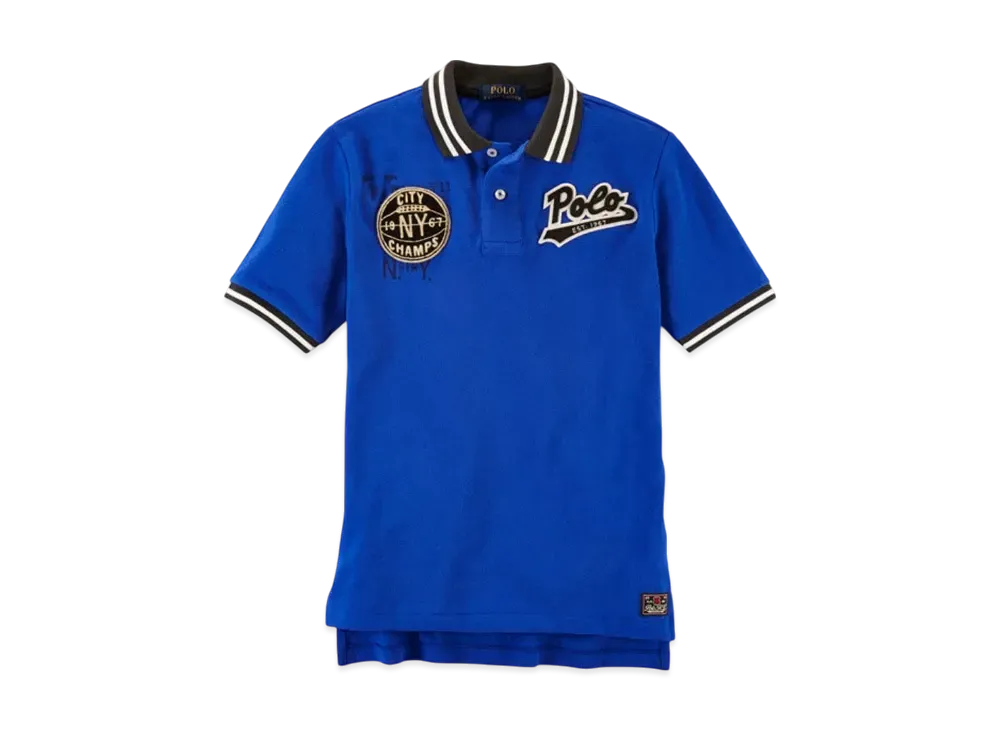Polo Ralph Lauren Kids Cotton Mesh Baseball Polo "Blue"