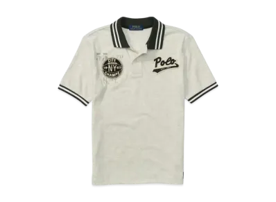 Polo Ralph Lauren Kids Cotton Mesh Baseball Polo "Light Grey"