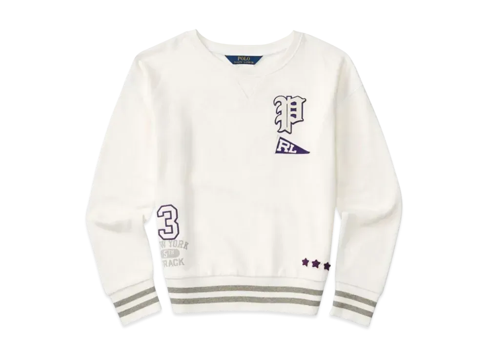 Polo Ralph Lauren Kids Fleece Long-Sleeve Pullover "Cream"