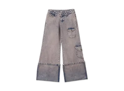 HTH Roll up denim "PINK BLUE"