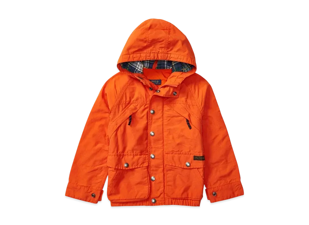 Polo Ralph Lauren Kids Cotton-Blend Hooded Jacket "Orange"