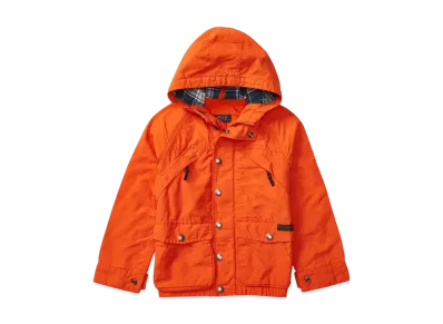 Polo Ralph Lauren Kids Cotton-Blend Hooded Jacket "Orange"