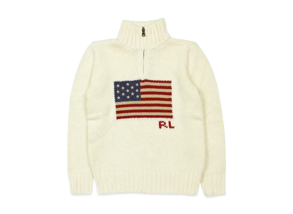 Polo Ralph Lauren Kids Henry Neck Sweater "Cream"