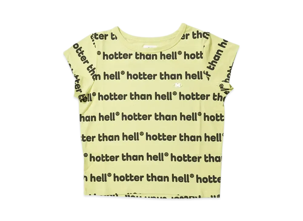 HTH All over cropped Tee "LIME"