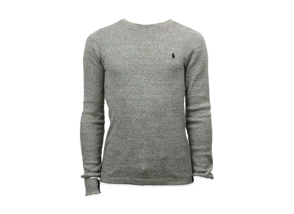 Polo Ralph Lauren Long Sleeve Waffle Thermal Tee "Grey"