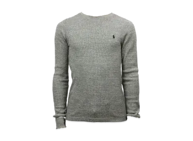 Polo Ralph Lauren Long Sleeve Waffle Thermal Tee "Grey"