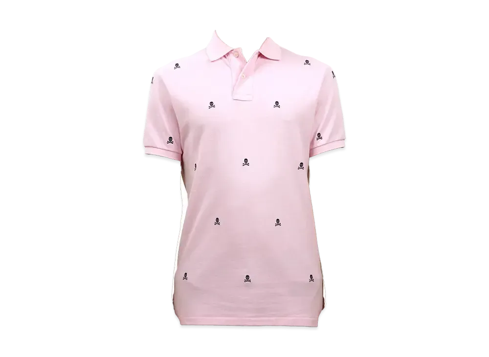 Polo Ralph Lauren Skull Custom Fit Cotton Mesh Polo "Pink"