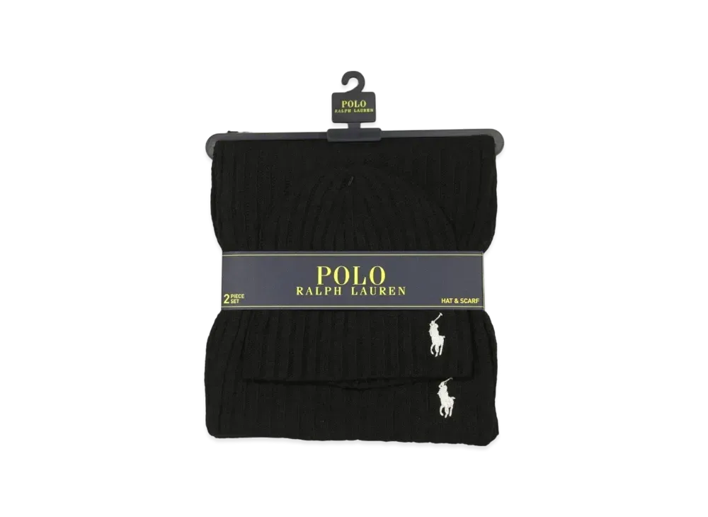 Polo Ralph Lauren Knit Scarf "Black"