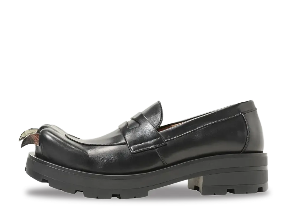 Charles Jeffrey Loverboy MOCCASIN MOGGIES "BLACK"