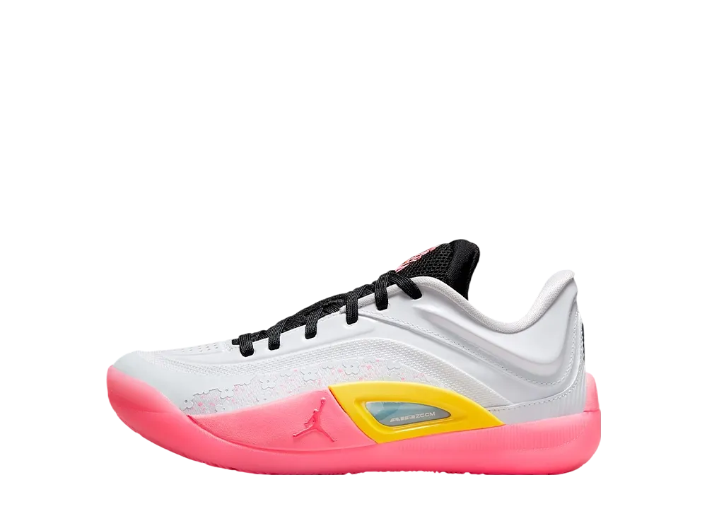 Nike GS Jordan Zion 4 "White/Black/Tour Yellow/Hot Punch"