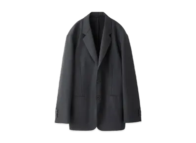 everyone x A.PRESSE Wool Gabardine Jacket & Wide Trousers (Jacket) "Charcoal"