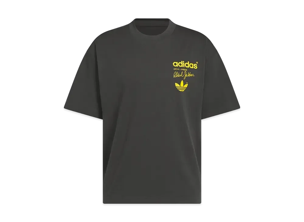 adidas Kareem Skyhook Short Sleeve T-Shirt "Carbon"