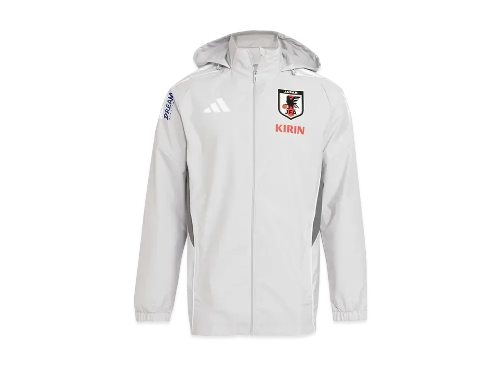 adidas Japan National Soccer Team Tiro 25 Competition All Weather Jacket "Team Light Grey"