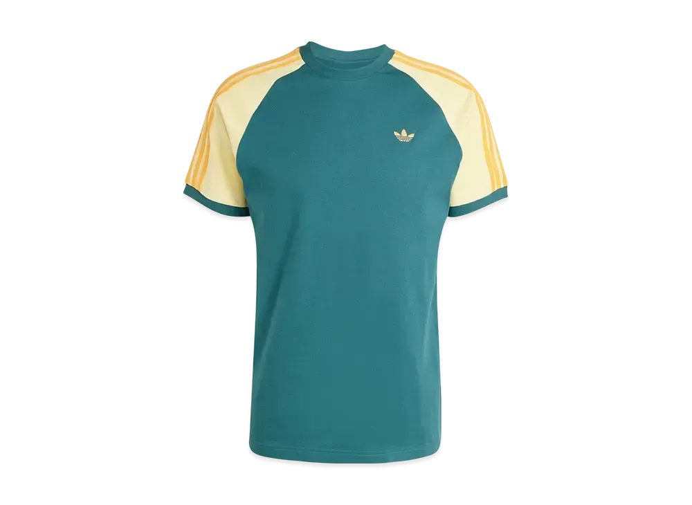 adidas Originals Cali Short Sleeve T-shirt "Tech Green/Almost Yellow/Hazy Orange"