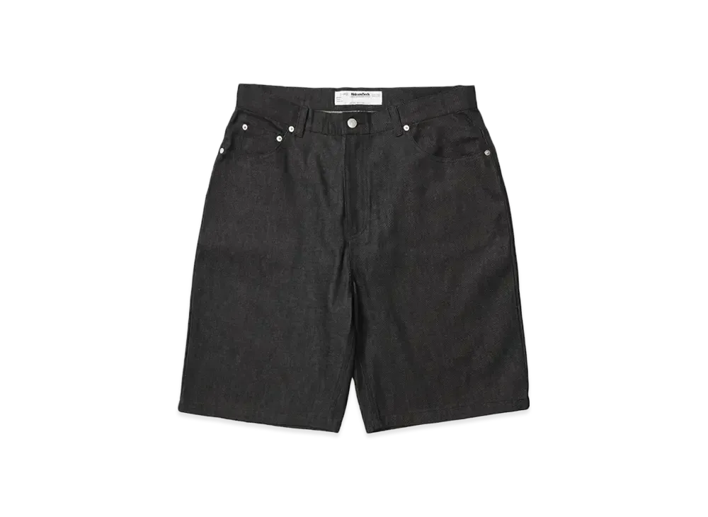 Hide and Seek (25ss) Denim Short BLK Rigid "BLACK"