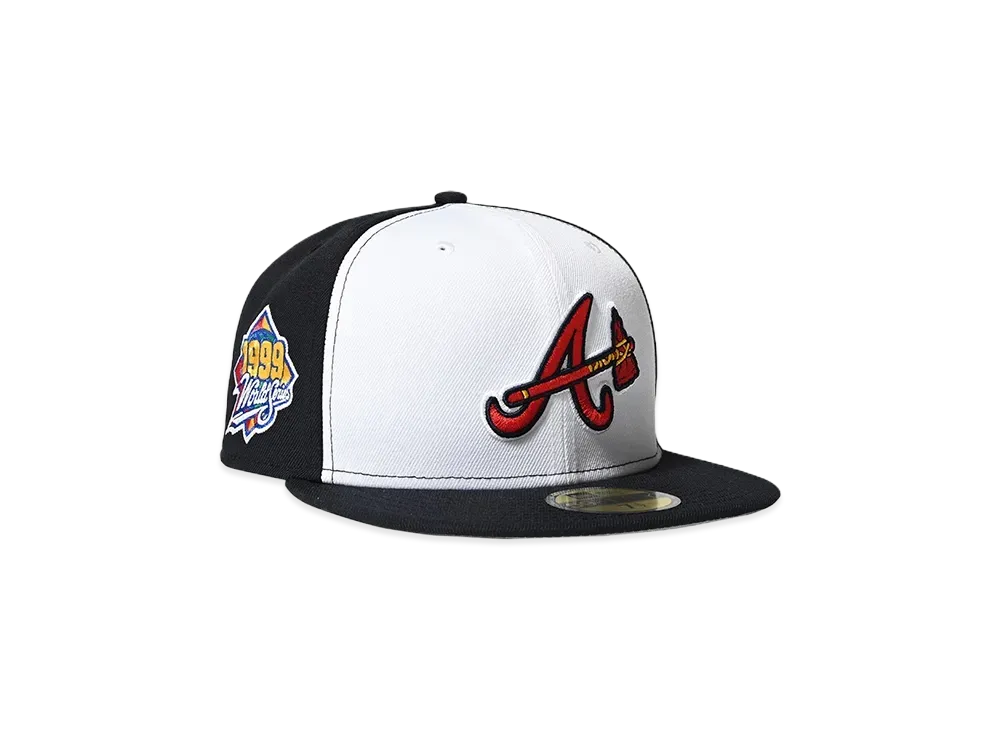 HOME GAME ATLANTA BRAVES CO 1999 WS 59FIFTY "WHITE/NAVY"
