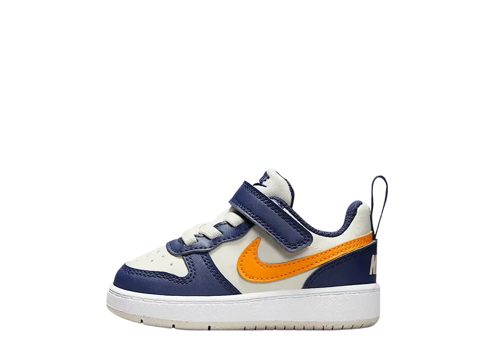 ナイキ TD コートボロー ロー リクラフト "ライトオールウッドブラウン/ミッドナイトネイビー/ホワイト/オレンジピール" (キッズ)