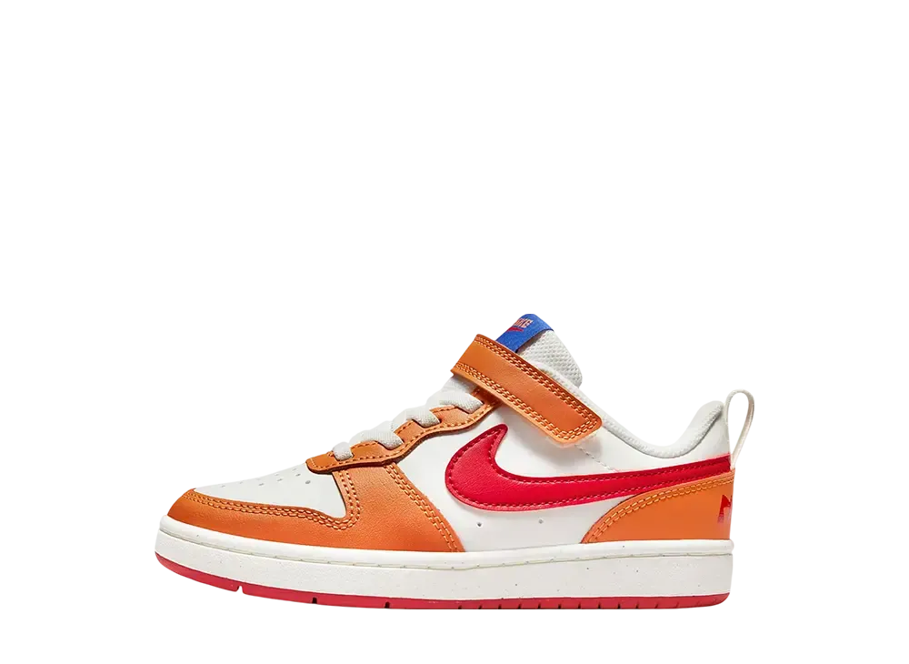 ナイキ PS コートボロー ロー2 "セイル/ホットカリー/ゲームロイヤル/ユニバーシティレッド" (キッズ)