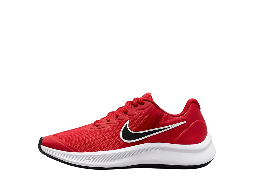 ナイキ GS スターランナー3 "ユニバーシティレッド/ジムレッド/ホワイト/ブラック" (キッズ)