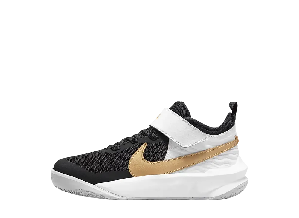 ナイキ PS チームハッスル D10 "ブラック/ホワイト/フォトンダスト/メタリックゴールド" (キッズ)