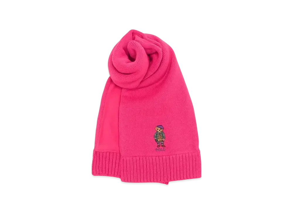 Polo Ralph Lauren Kids Polo Bear Cotton Scarf "Pink"