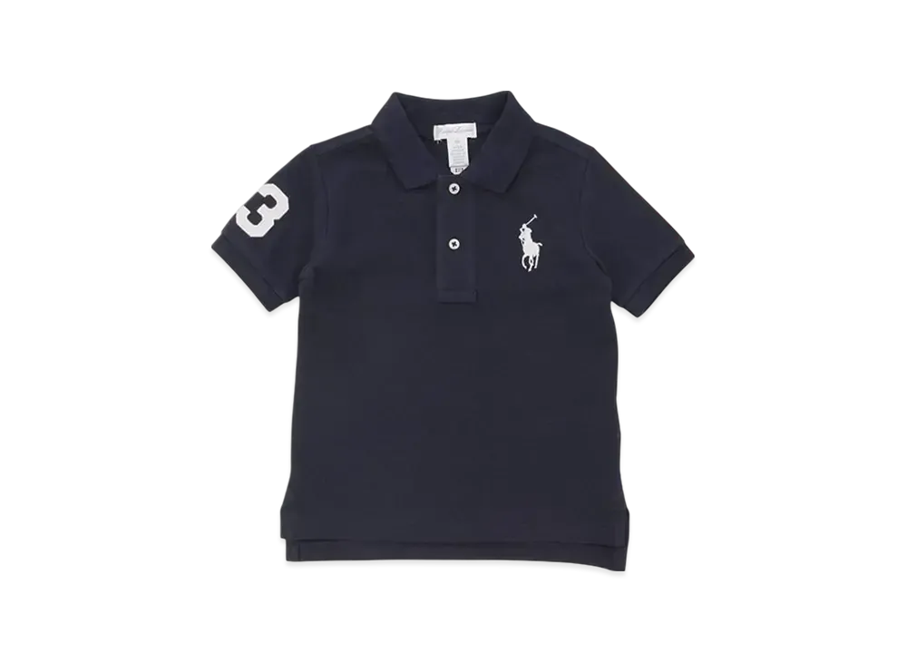 Polo Ralph Lauren Kids Short Sleeve Big Pony Mesh Polo "Navy"