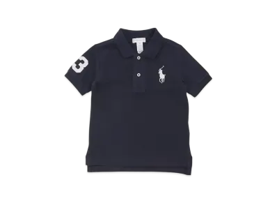 Polo Ralph Lauren Kids Short Sleeve Big Pony Mesh Polo "Navy"