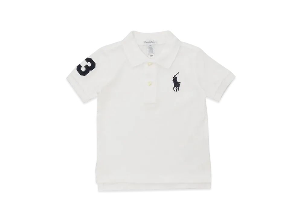 Polo Ralph Lauren Kids Short Sleeve Big Pony Mesh Polo "White"