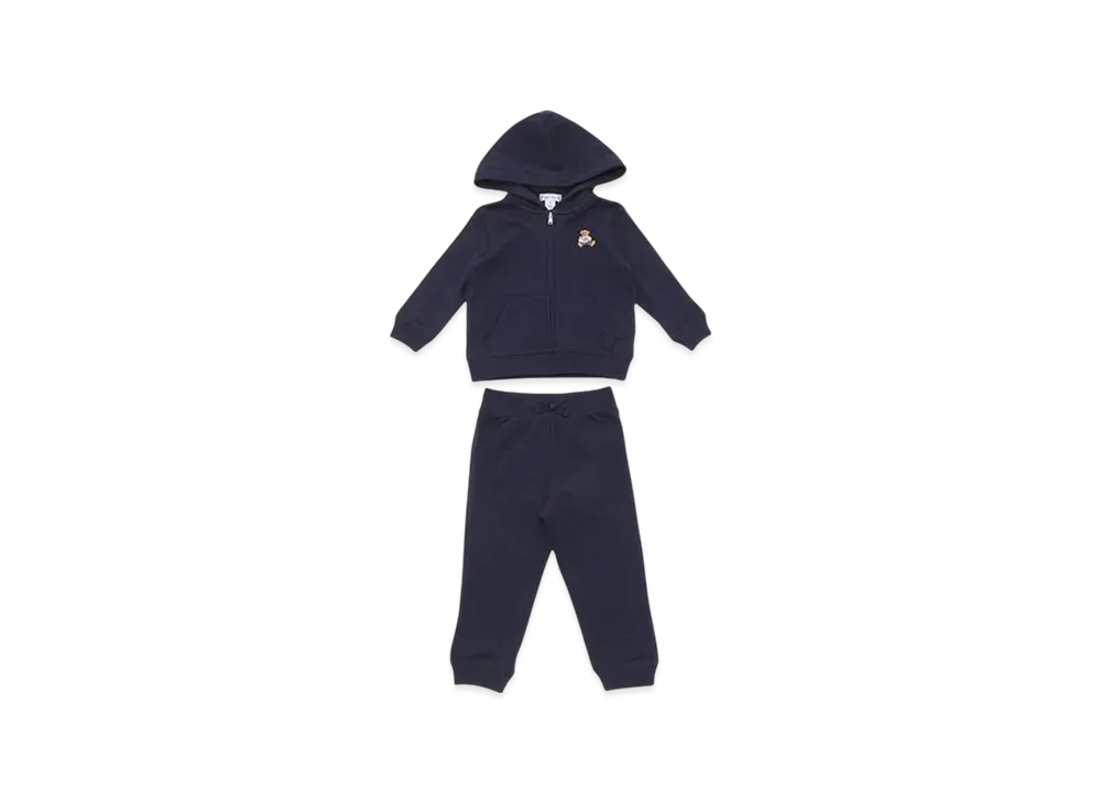 Polo Ralph Lauren Kids Polo Bear Hoodie & Pant Set "Navy"
