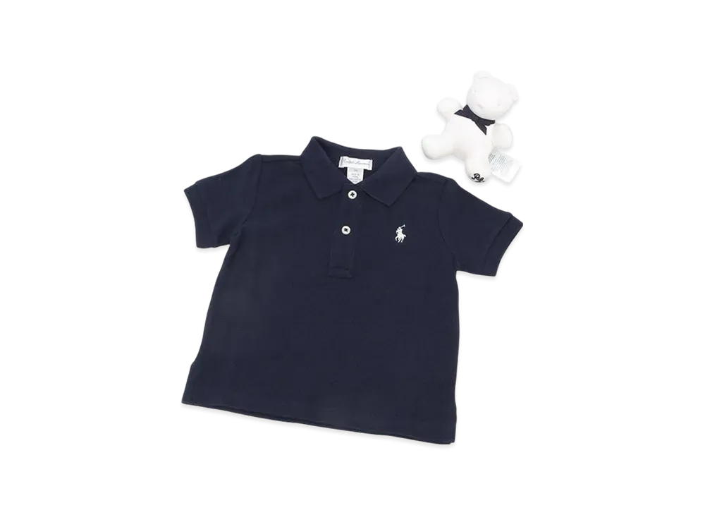 Polo Ralph Lauren Kids Interlock Knit Plush Bear "Navy"