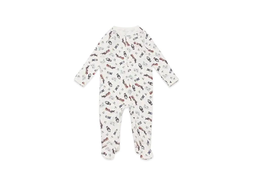 Polo Ralph Lauren Kids Interlock Knit Novelty Bear Graphic Zip Converall "Multi"