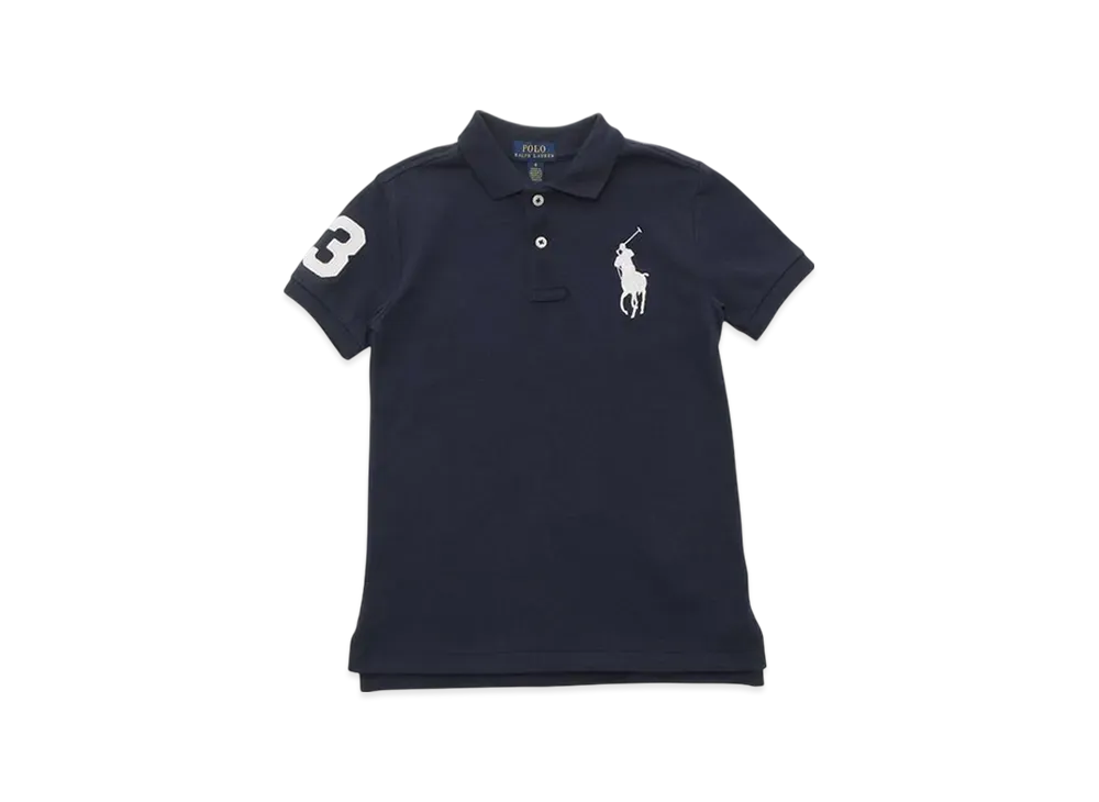 Polo Ralph Lauren Kids Short Sleeve Big Pony Mesh Polo "Navy"