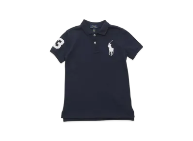 Polo Ralph Lauren Kids Short Sleeve Big Pony Mesh Polo "Navy"
