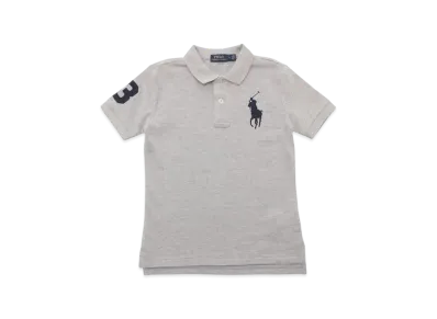 Polo Ralph Lauren Kids Short Sleeve Big Pony Mesh Polo "Grey"