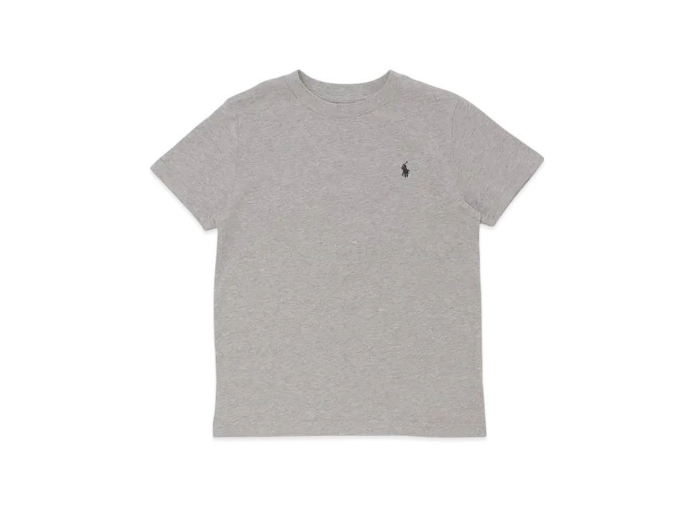 Polo Ralph Lauren Kids Short Sleeve Cotton Jersey Crewneck T-Shirt "Grey"