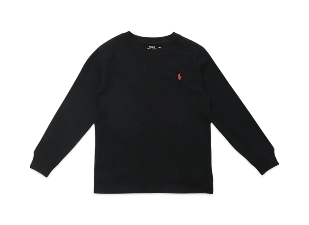 Polo Ralph Lauren Kids Long Sleeve Crewneck T-Shirt "Black"