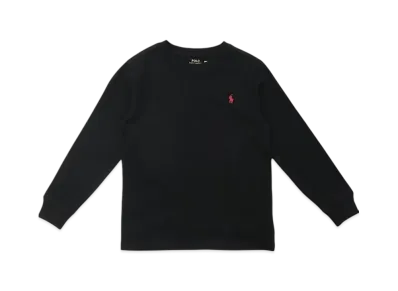 Polo Ralph Lauren Kids Long Sleeve Crewneck T-Shirt "Black"