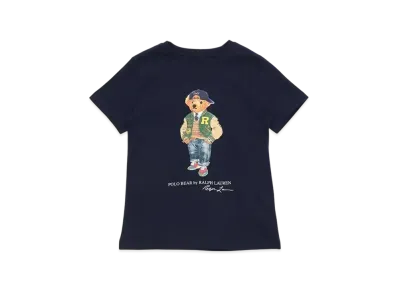 Polo Ralph Lauren Kids Novelty Bear Graphic T-Shirt "Navy"