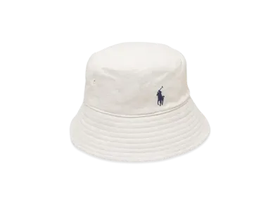 Polo Ralph Lauren Linen Bucket Hat "White"