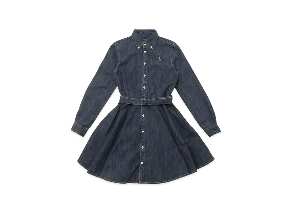 Polo Ralph Lauren Kids Denim Shirt Dress "Navy"