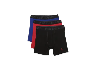 Polo Ralph Lauren Boxer Brief 3 Pack "Royal/Red/Black"