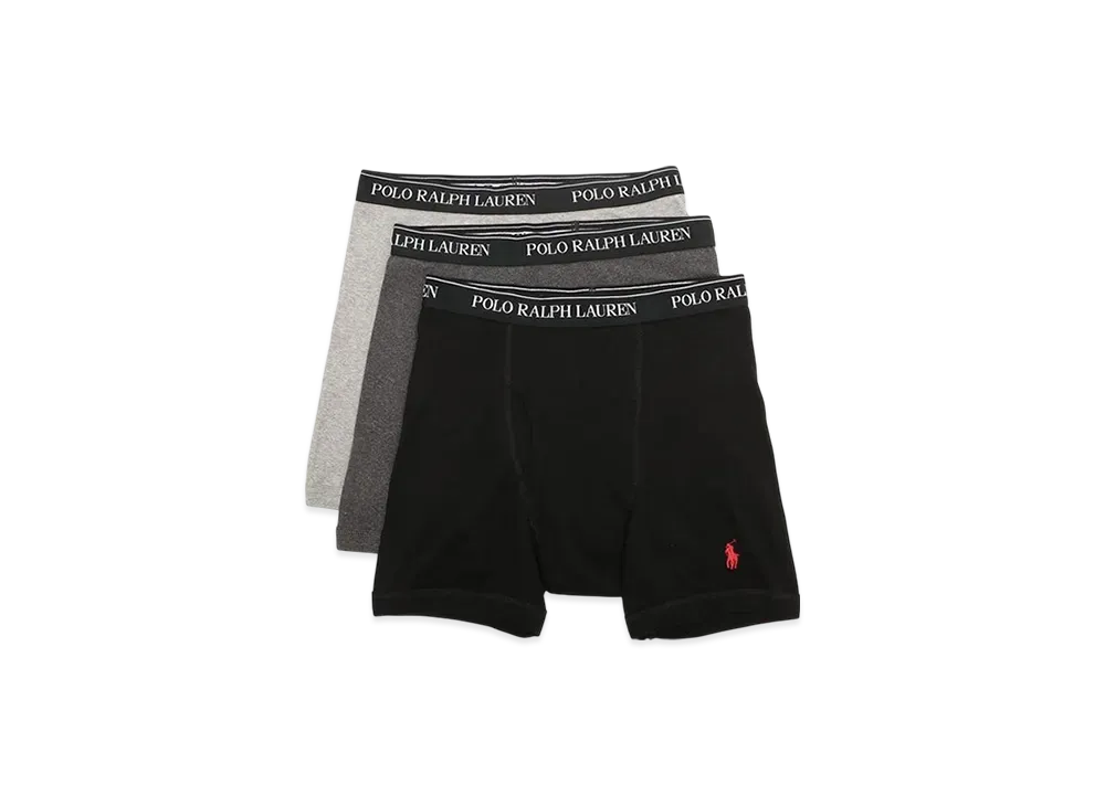 Polo Ralph Lauren Boxer Brief 3 Pack "Heather/Madison/Black"