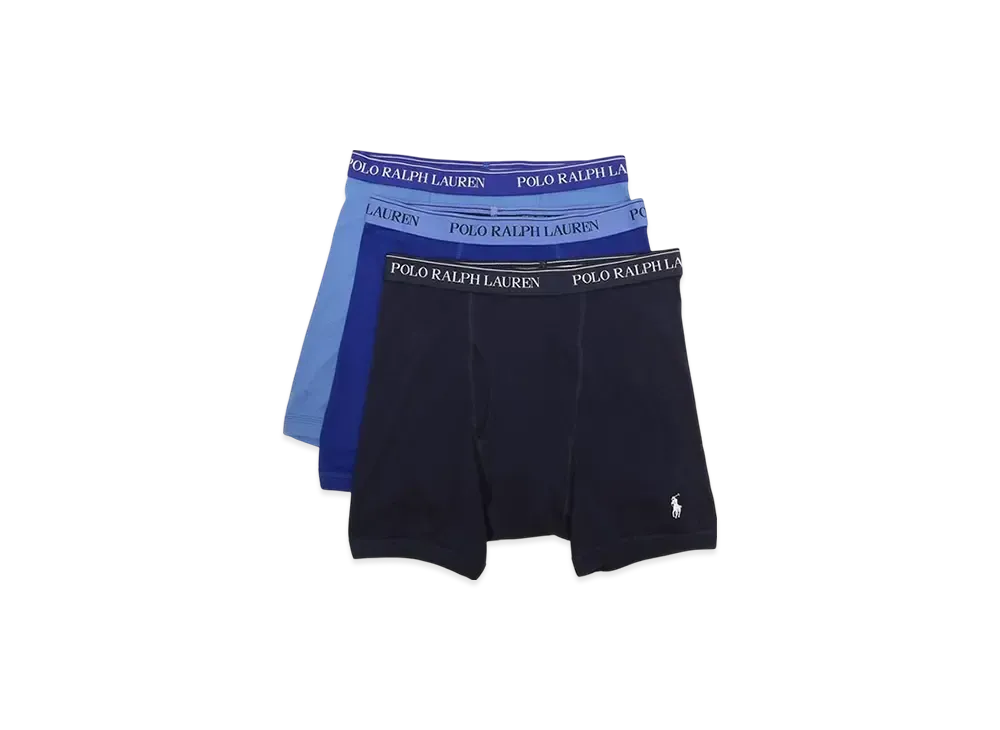 Polo Ralph Lauren Boxer Brief 3 Pack "Blue/Royal/Navy"